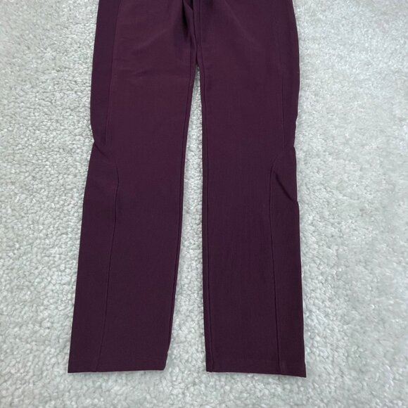 Spanx Micro Ribbed Knit Control Top Skimmer Legging Burgundy Wine - Picture 7 of 10